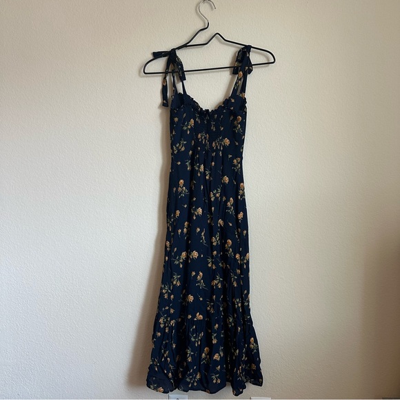 Reformation Nikita Navy Floral Dress - Picture 3 of 5